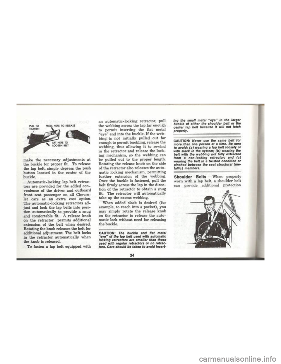 CHEVROLET CAMARO 1969  Owners Manual 