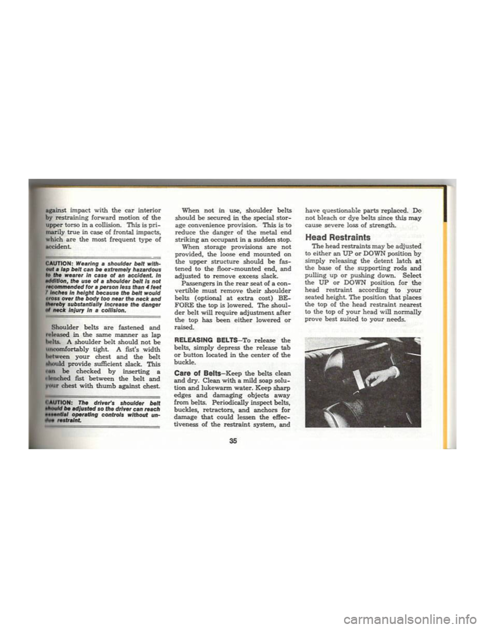 CHEVROLET CAMARO 1969  Owners Manual 