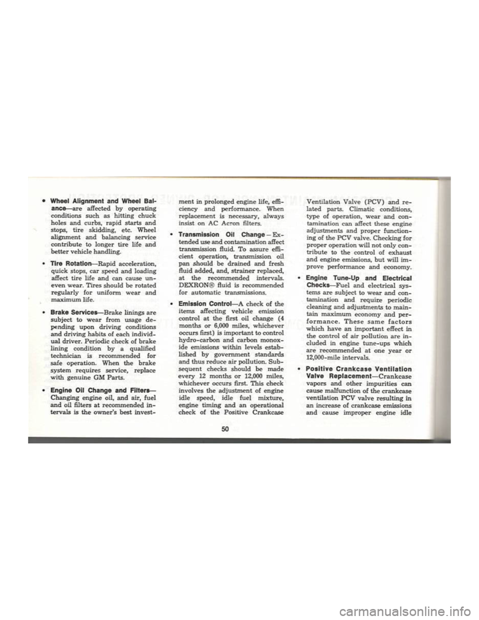 CHEVROLET CAMARO 1969  Owners Manual 