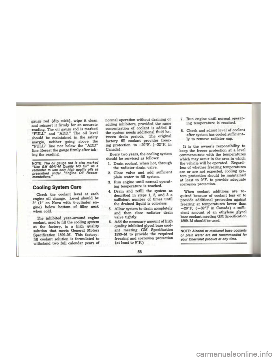 CHEVROLET CAMARO 1969  Owners Manual 