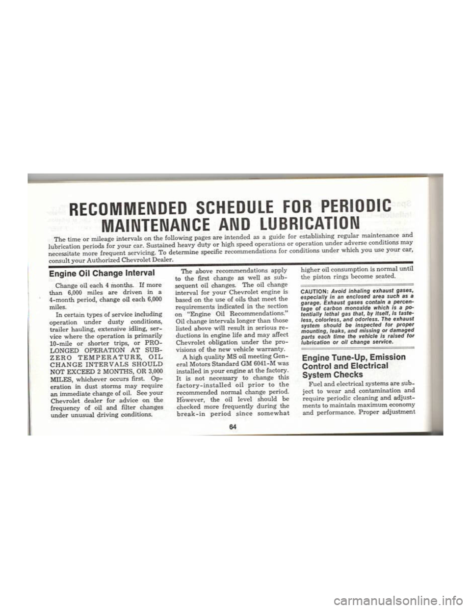 CHEVROLET CAMARO 1969  Owners Manual 
