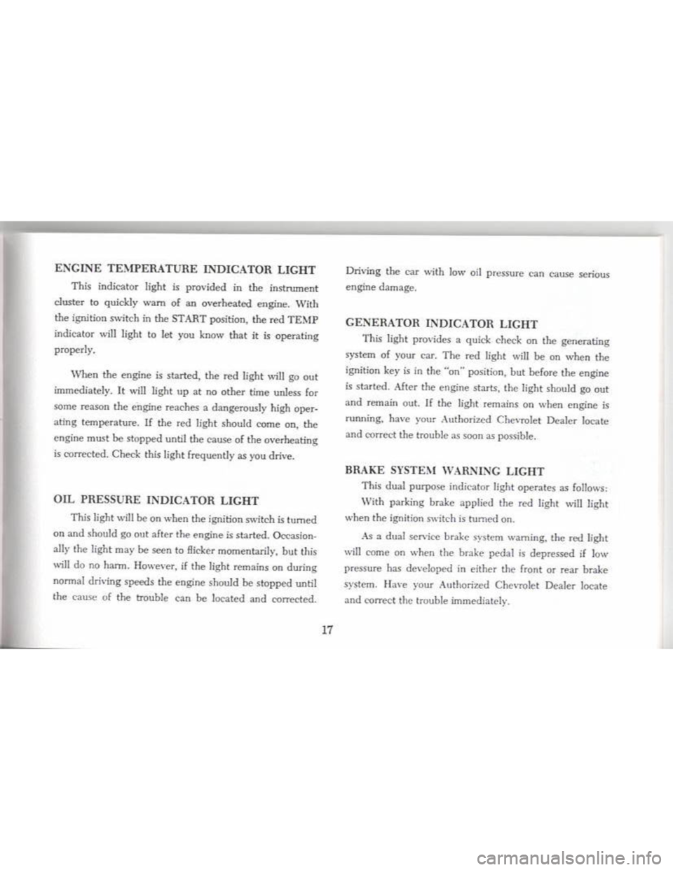 CHEVROLET CAMARO 1968  Owners Manual 