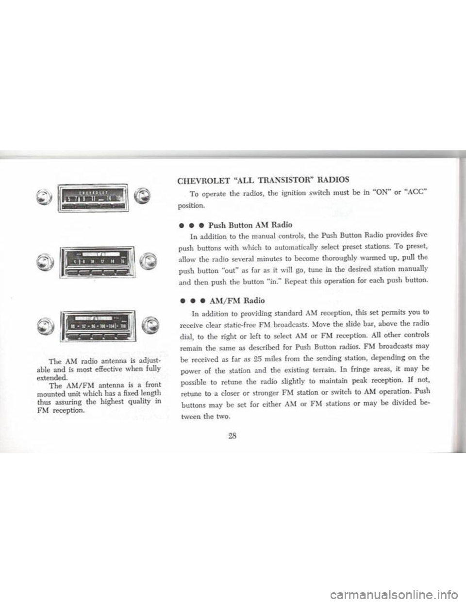 CHEVROLET CAMARO 1968  Owners Manual 
