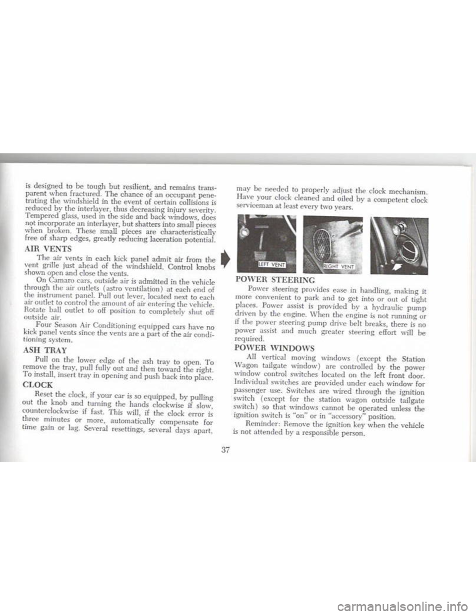 CHEVROLET CAMARO 1968  Owners Manual 