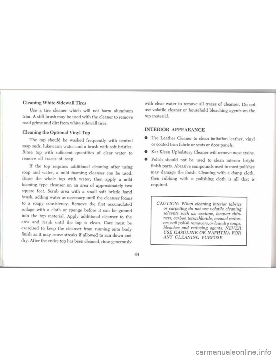 CHEVROLET CAMARO 1968  Owners Manual 