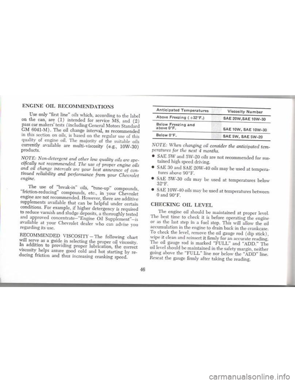 CHEVROLET CAMARO 1968  Owners Manual 