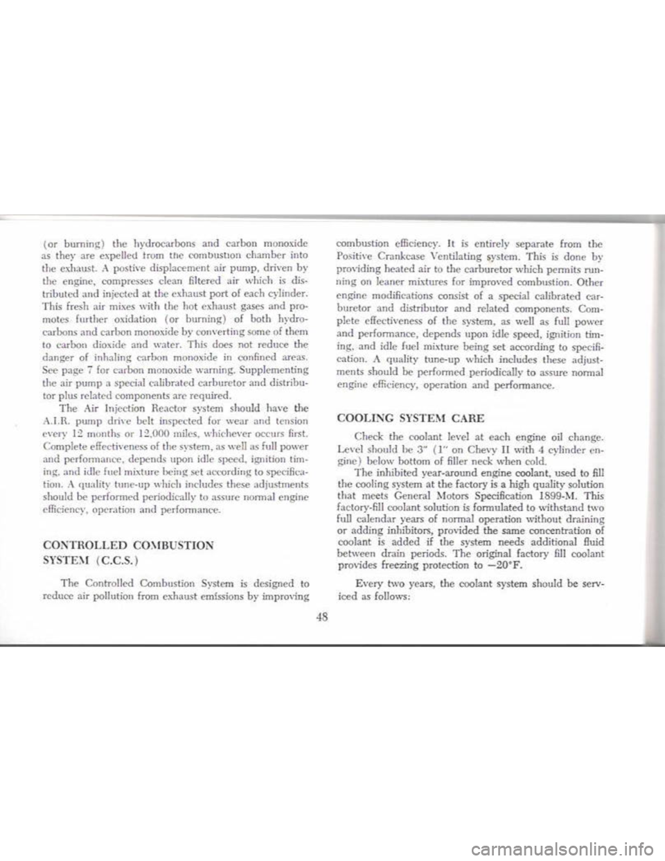 CHEVROLET CAMARO 1968  Owners Manual 