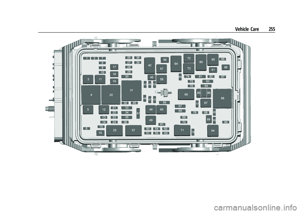 CHEVROLET MALIBU 2022  Owners Manual Chevrolet Malibu Owner Manual (GMNA-Localizing-U.S./Canada-
14584249) - 2021 - CRC - 11/9/20
Vehicle Care 255 