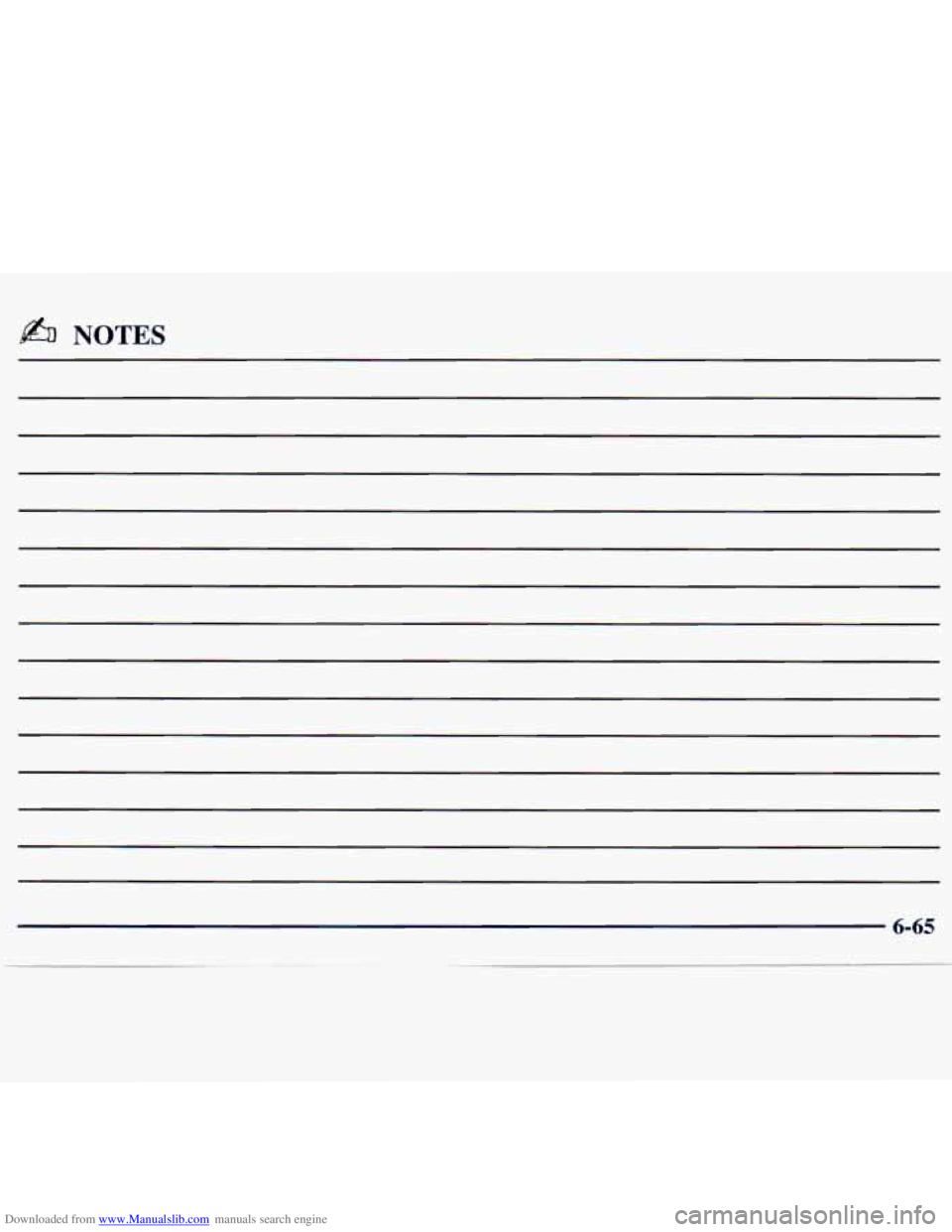 CHEVROLET MALIBU 1998  Owners Manual Downloaded from www.Manualslib.com manuals search engine @% NOTES 
6-65   