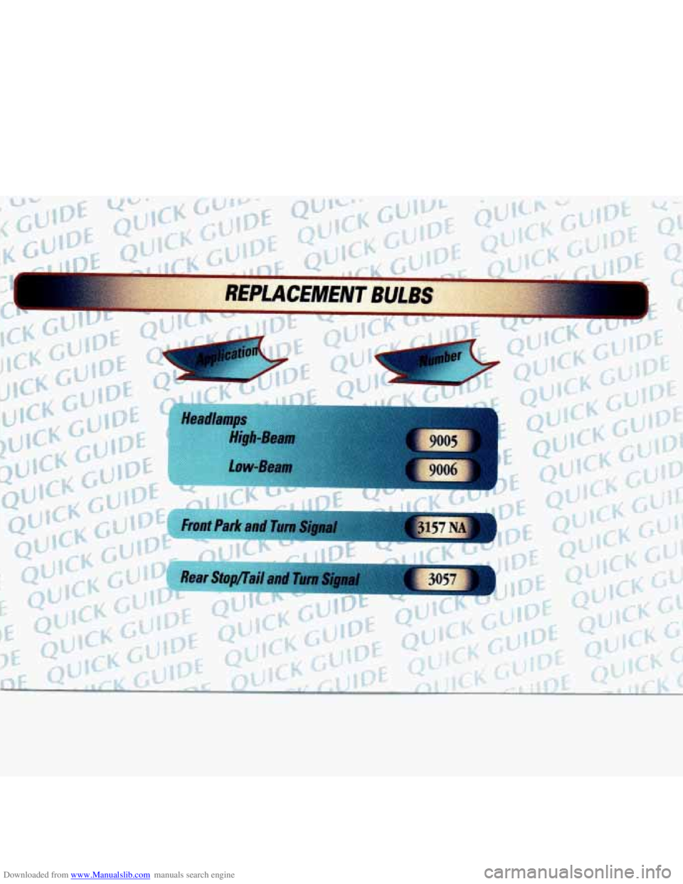 CHEVROLET MALIBU 1998  Owners Manual Downloaded from www.Manualslib.com manuals search engine   