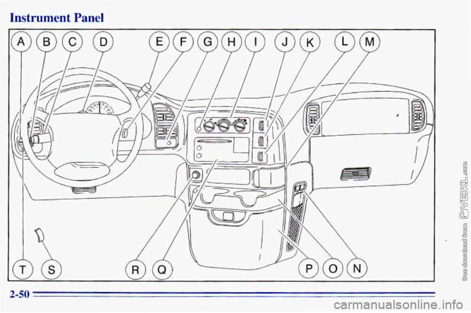CHEVROLET ASTRO 1996  Owners Manual Instrument Panel 
2-50  