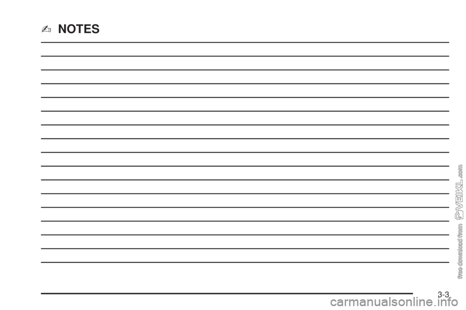 CHEVROLET KODIAK 2005  Owners Manual ✍NOTES
3-3 