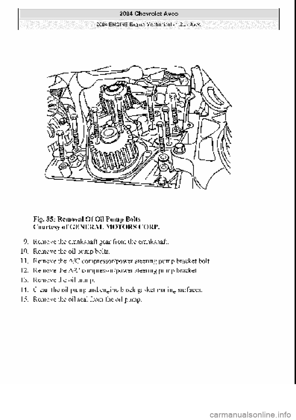 CHEVROLET AVEO 2002  Service Repair Manual 