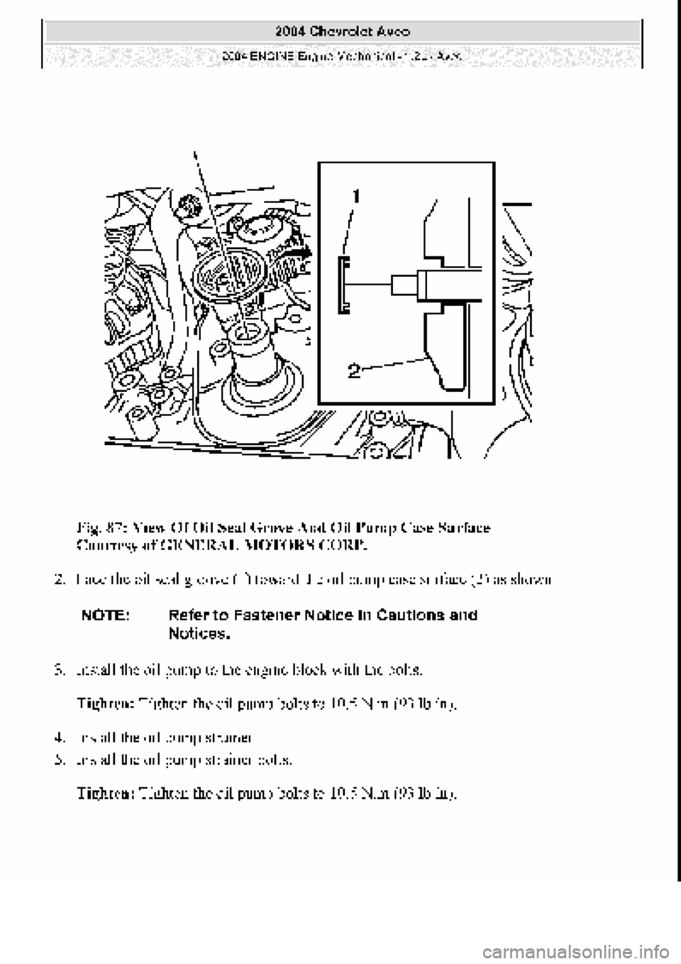 CHEVROLET AVEO 2002  Service Repair Manual 
