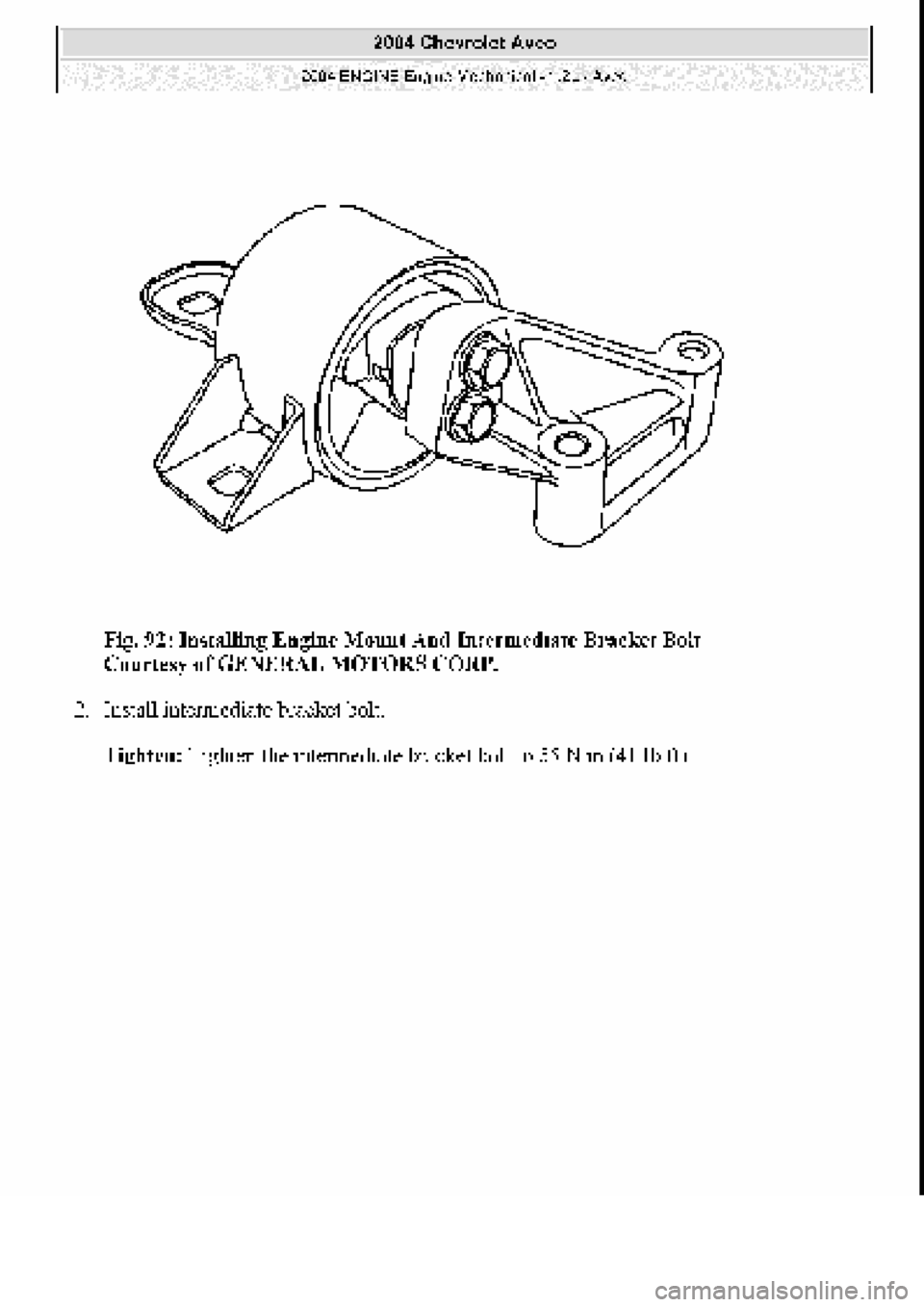 CHEVROLET AVEO 2002  Service Repair Manual 