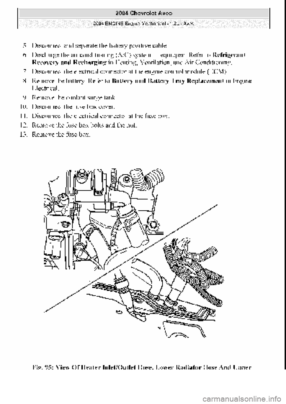 CHEVROLET AVEO 2002  Service Repair Manual 