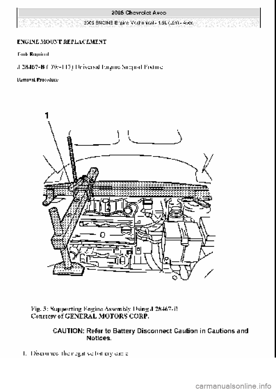 CHEVROLET AVEO 2002  Service Repair Manual 
