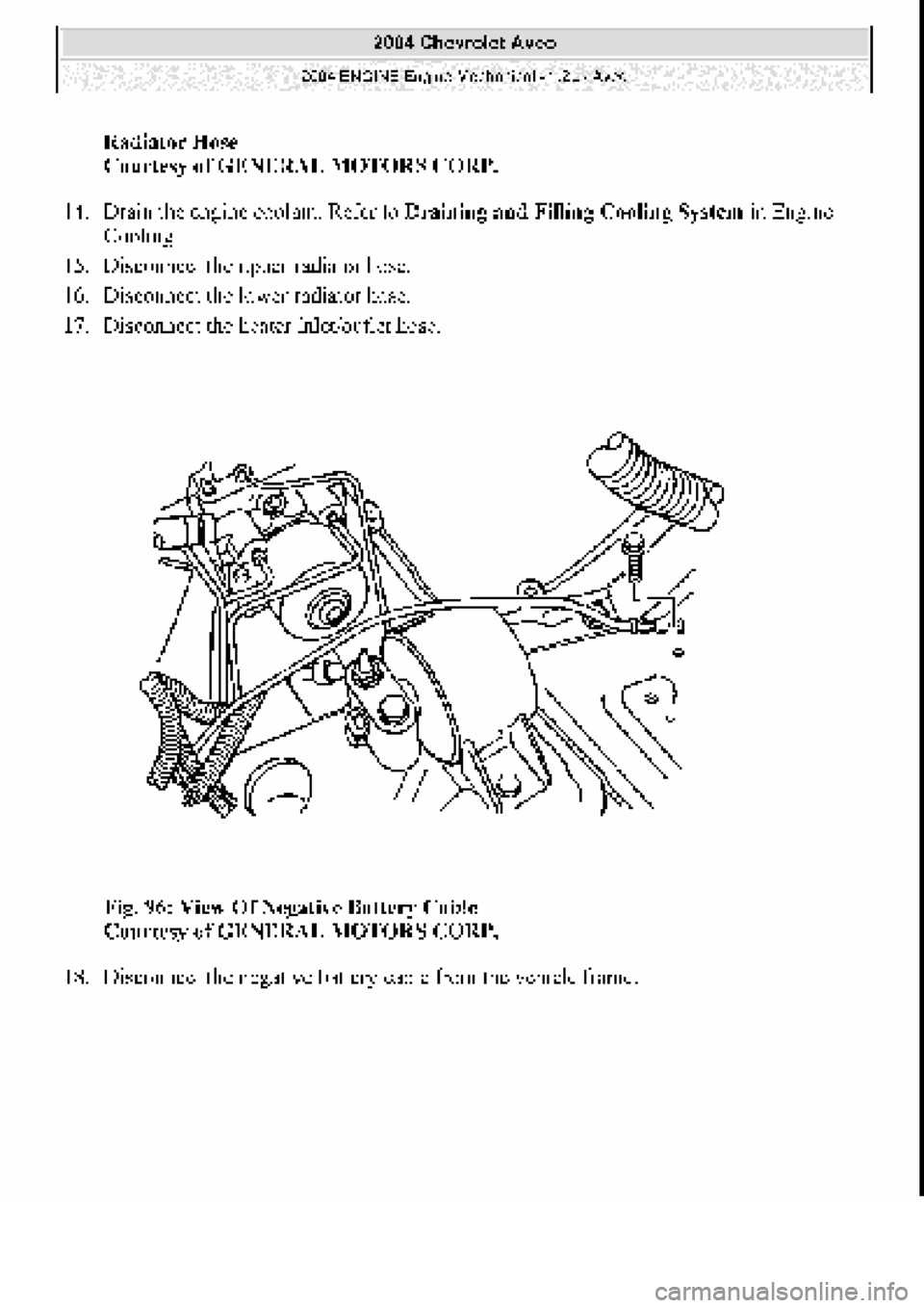 CHEVROLET AVEO 2002  Service Repair Manual 