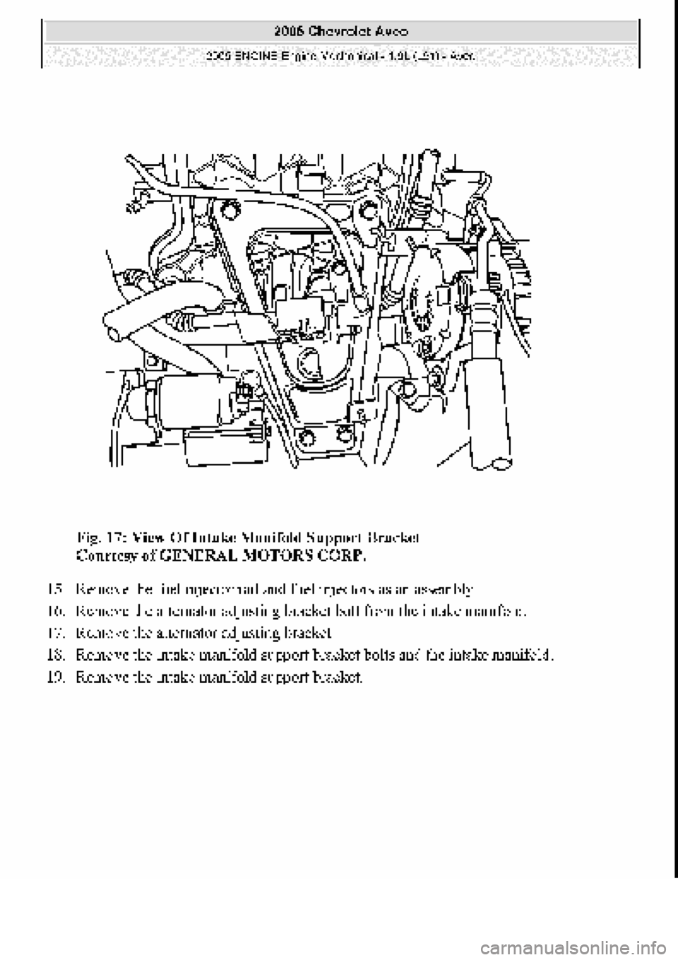 CHEVROLET AVEO 2002  Service Repair Manual 