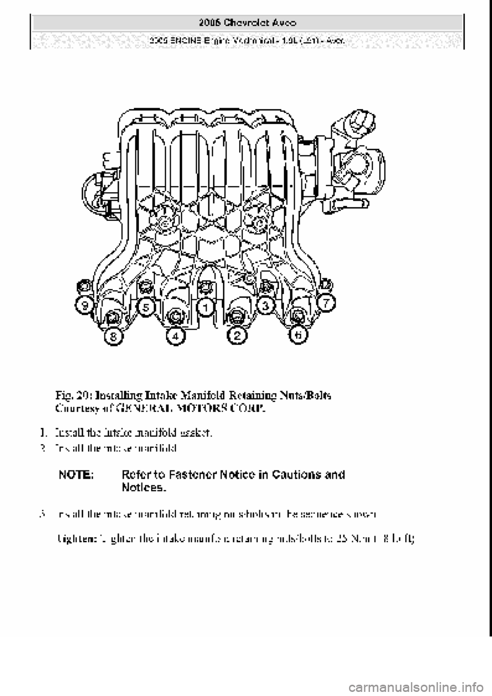 CHEVROLET AVEO 2002  Service Repair Manual 