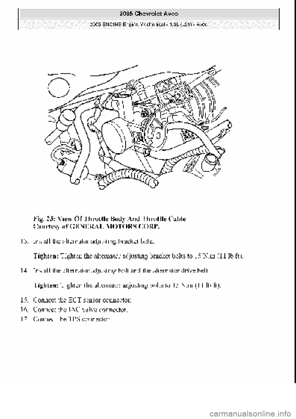 CHEVROLET AVEO 2002  Service Repair Manual 