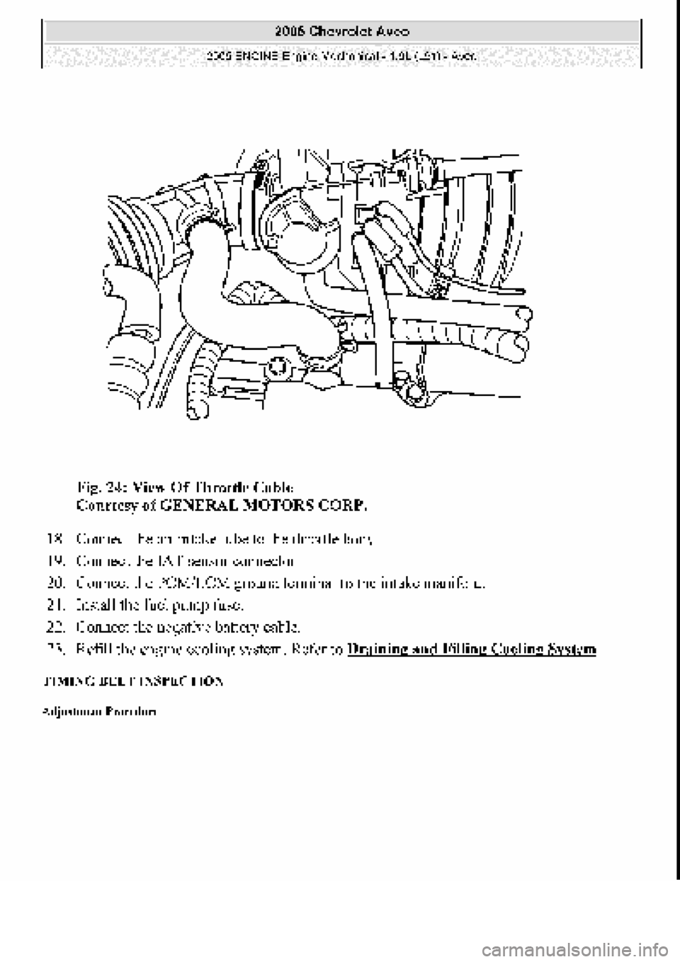 CHEVROLET AVEO 2002  Service Repair Manual 