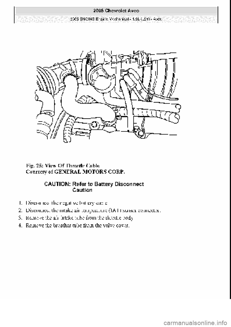 CHEVROLET AVEO 2002  Service Repair Manual 