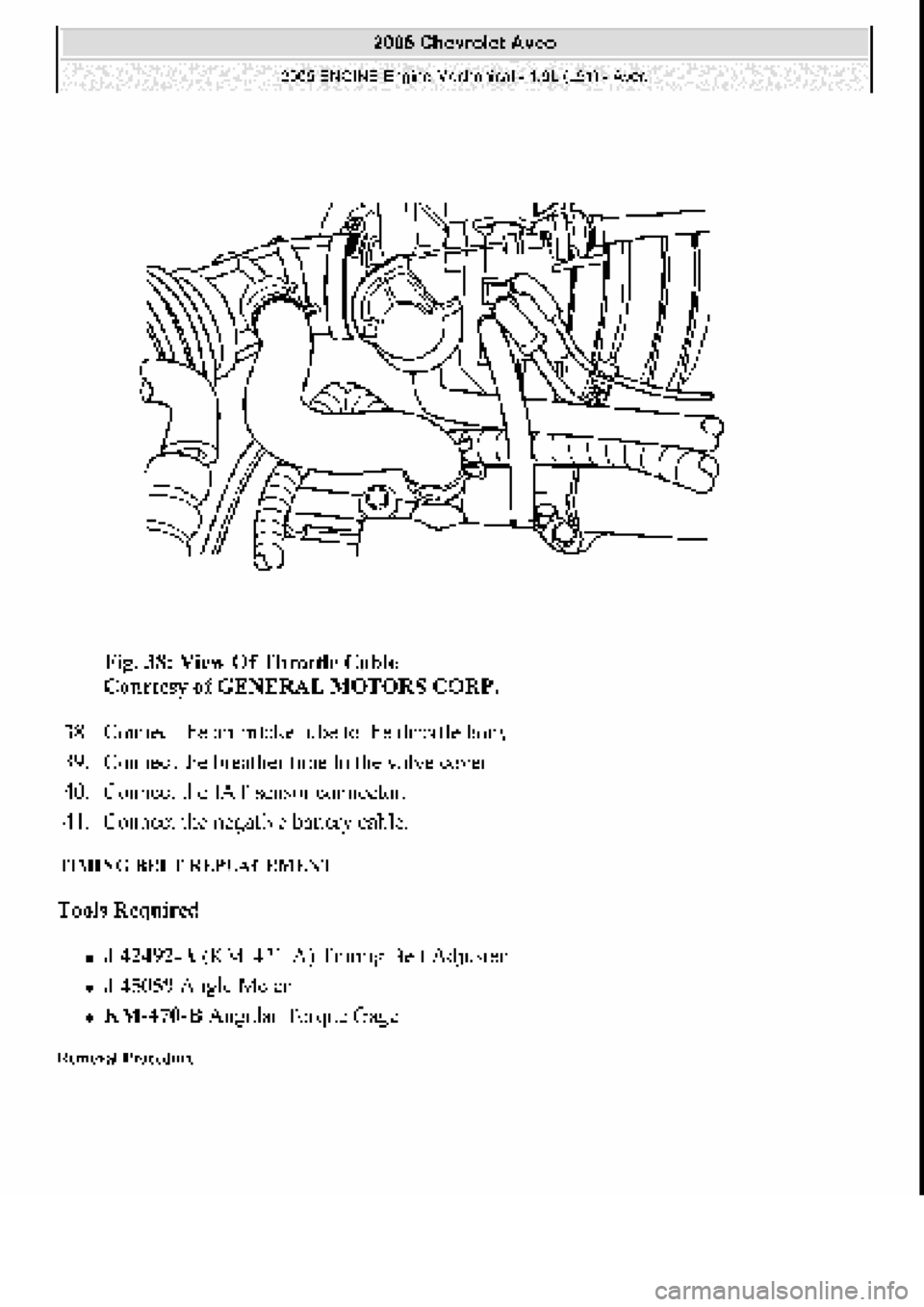 CHEVROLET AVEO 2002  Service Repair Manual 