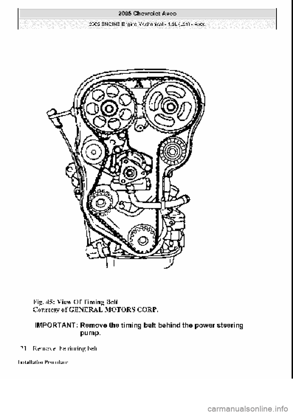 CHEVROLET AVEO 2002  Service Repair Manual 