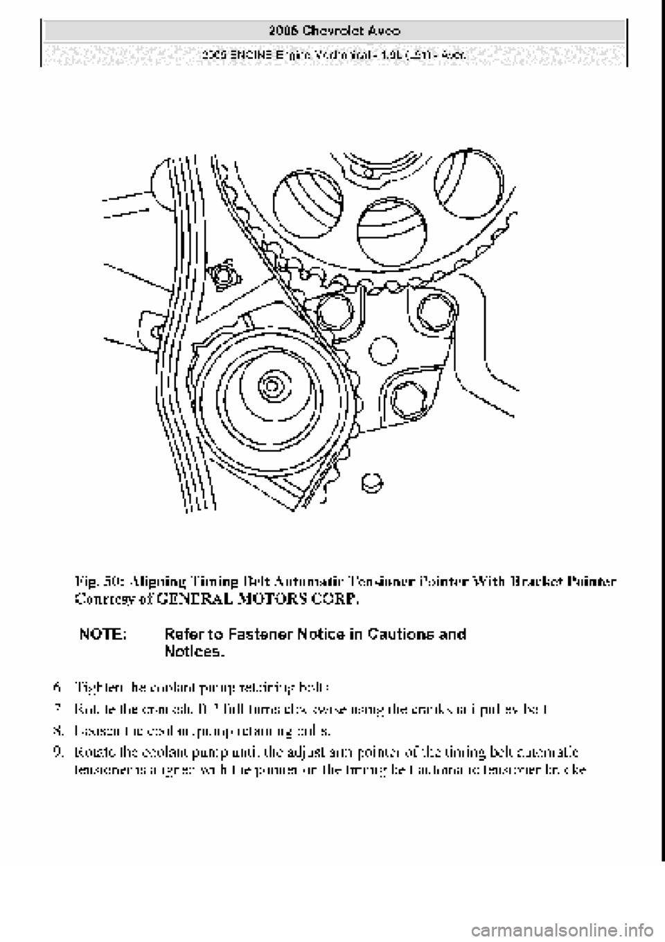 CHEVROLET AVEO 2002  Service Repair Manual 