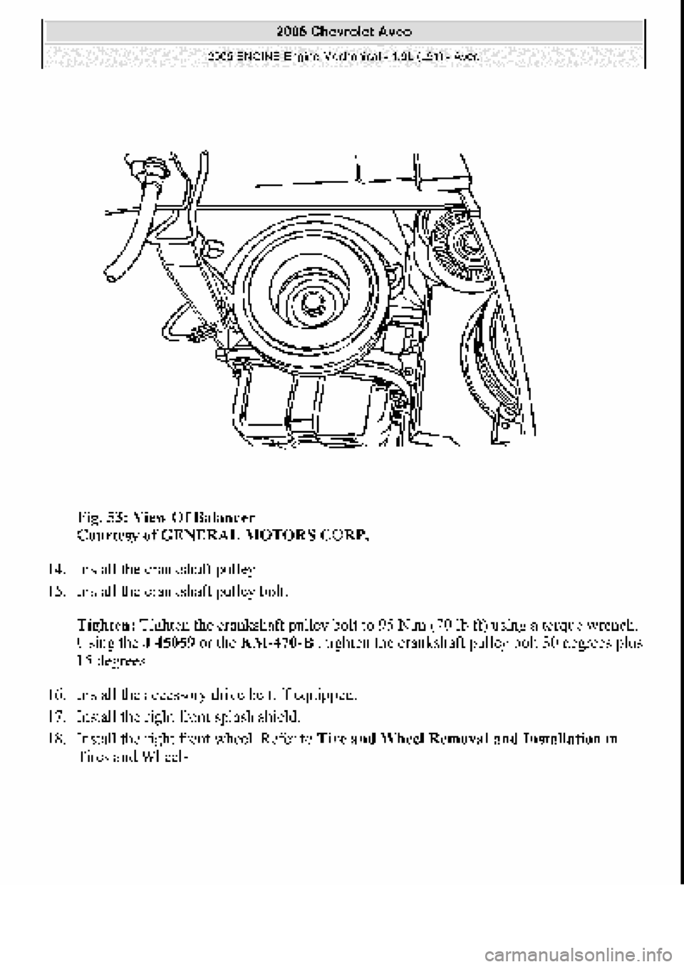 CHEVROLET AVEO 2002  Service Repair Manual 