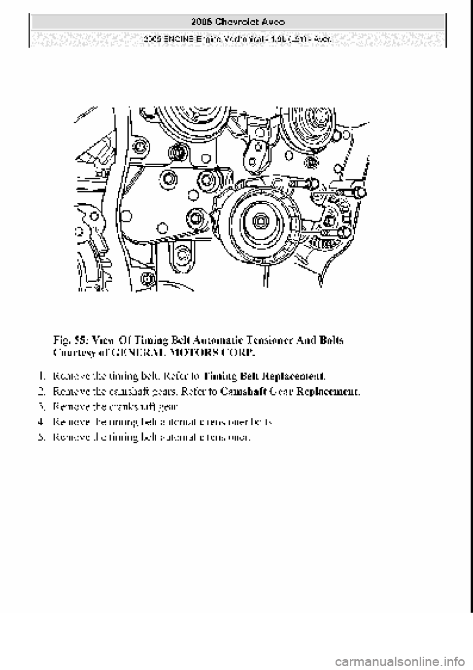 CHEVROLET AVEO 2002  Service Repair Manual 