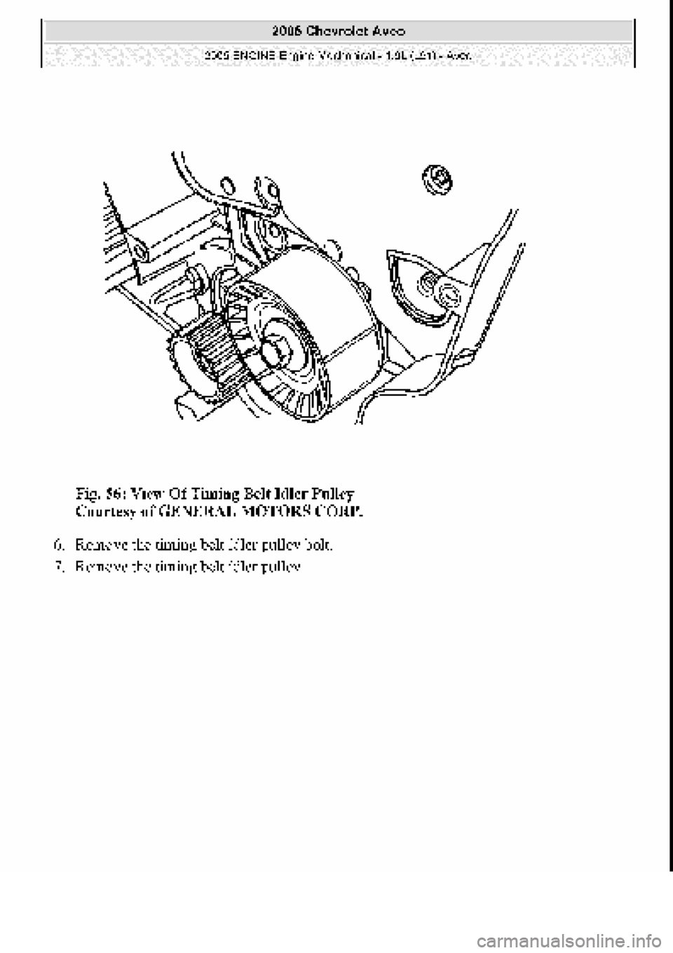 CHEVROLET AVEO 2002  Service Repair Manual 
