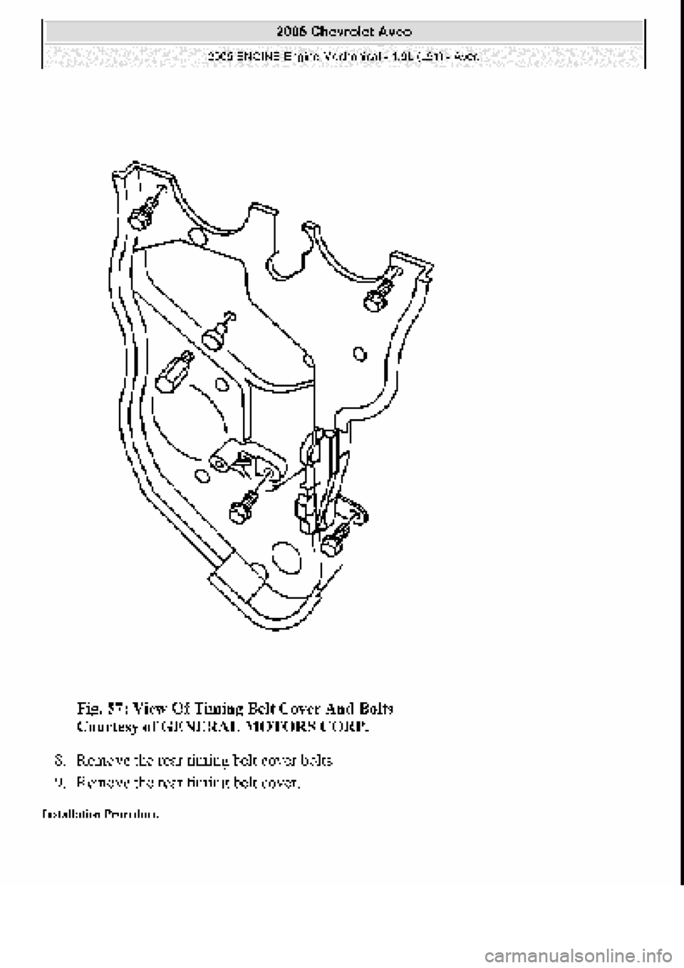 CHEVROLET AVEO 2002  Service Repair Manual 