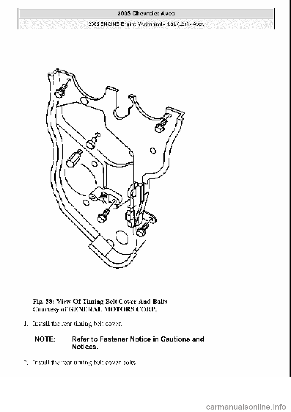 CHEVROLET AVEO 2002  Service Repair Manual 