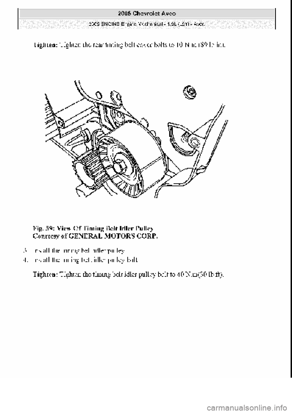 CHEVROLET AVEO 2002  Service Repair Manual 