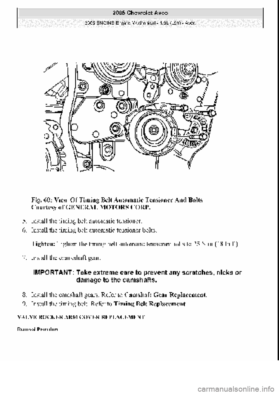 CHEVROLET AVEO 2002  Service Repair Manual 