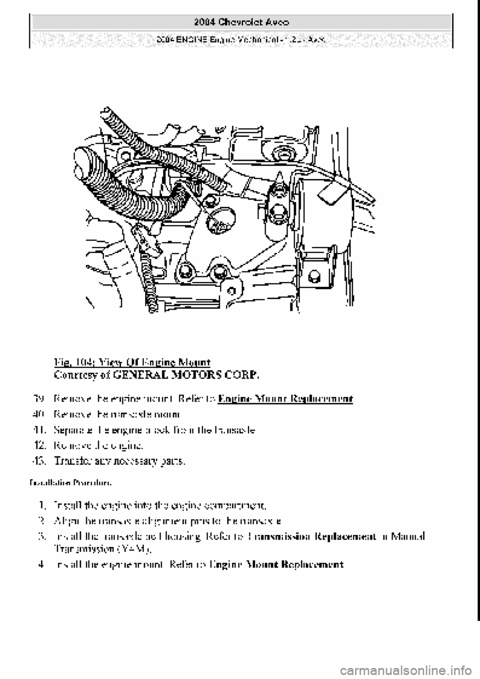 CHEVROLET AVEO 2002  Service Repair Manual 