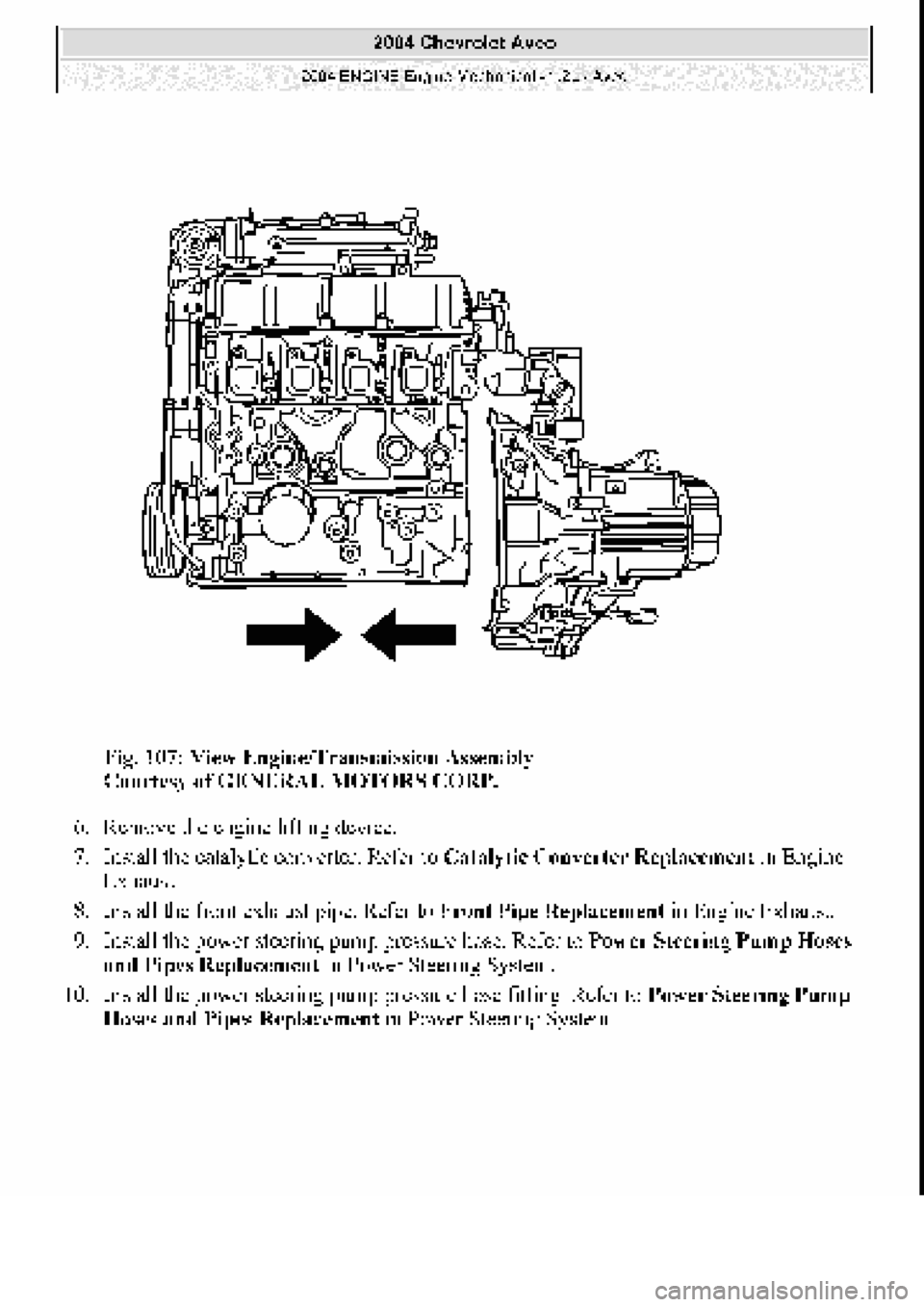 CHEVROLET AVEO 2002  Service Repair Manual 
