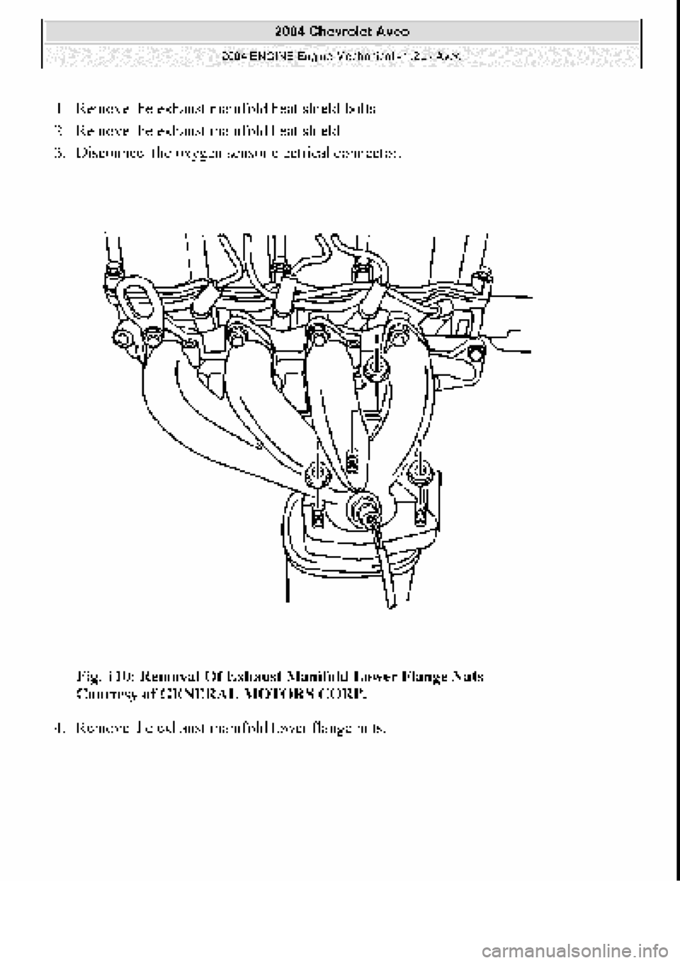 CHEVROLET AVEO 2002  Service Repair Manual 