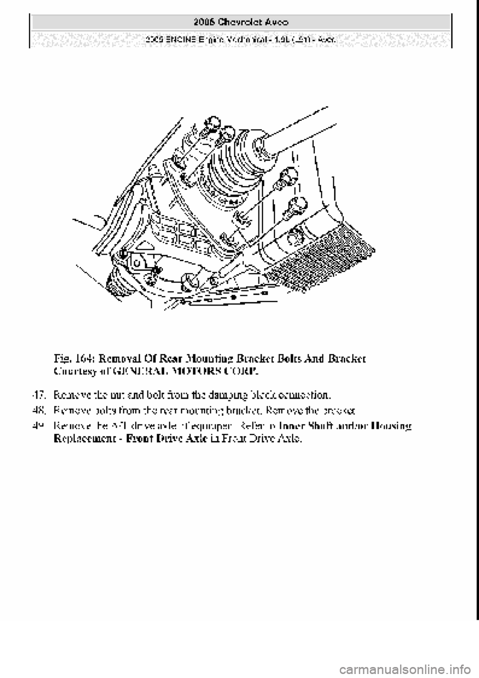 CHEVROLET AVEO 2002  Service Repair Manual 