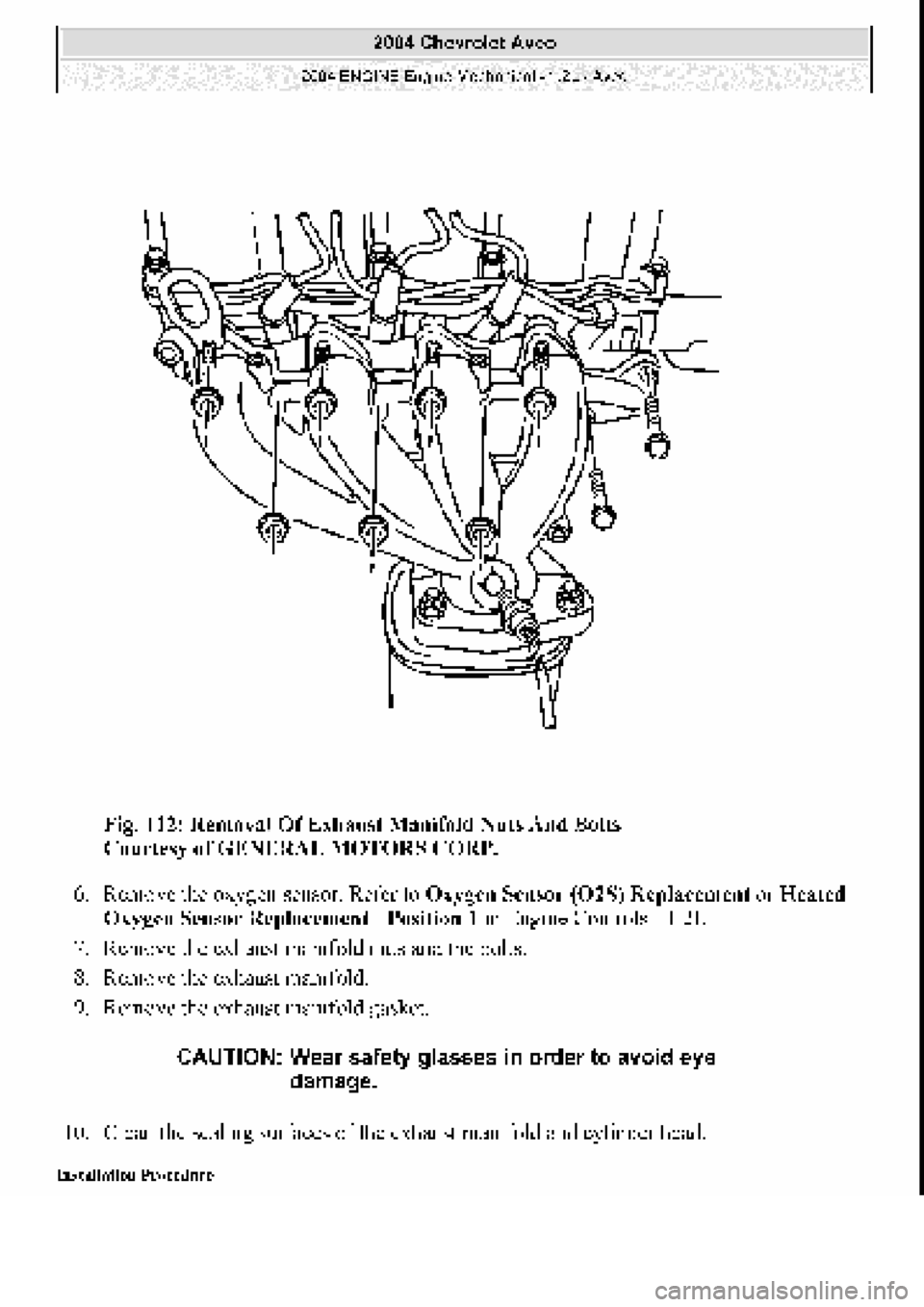 CHEVROLET AVEO 2002  Service Repair Manual 