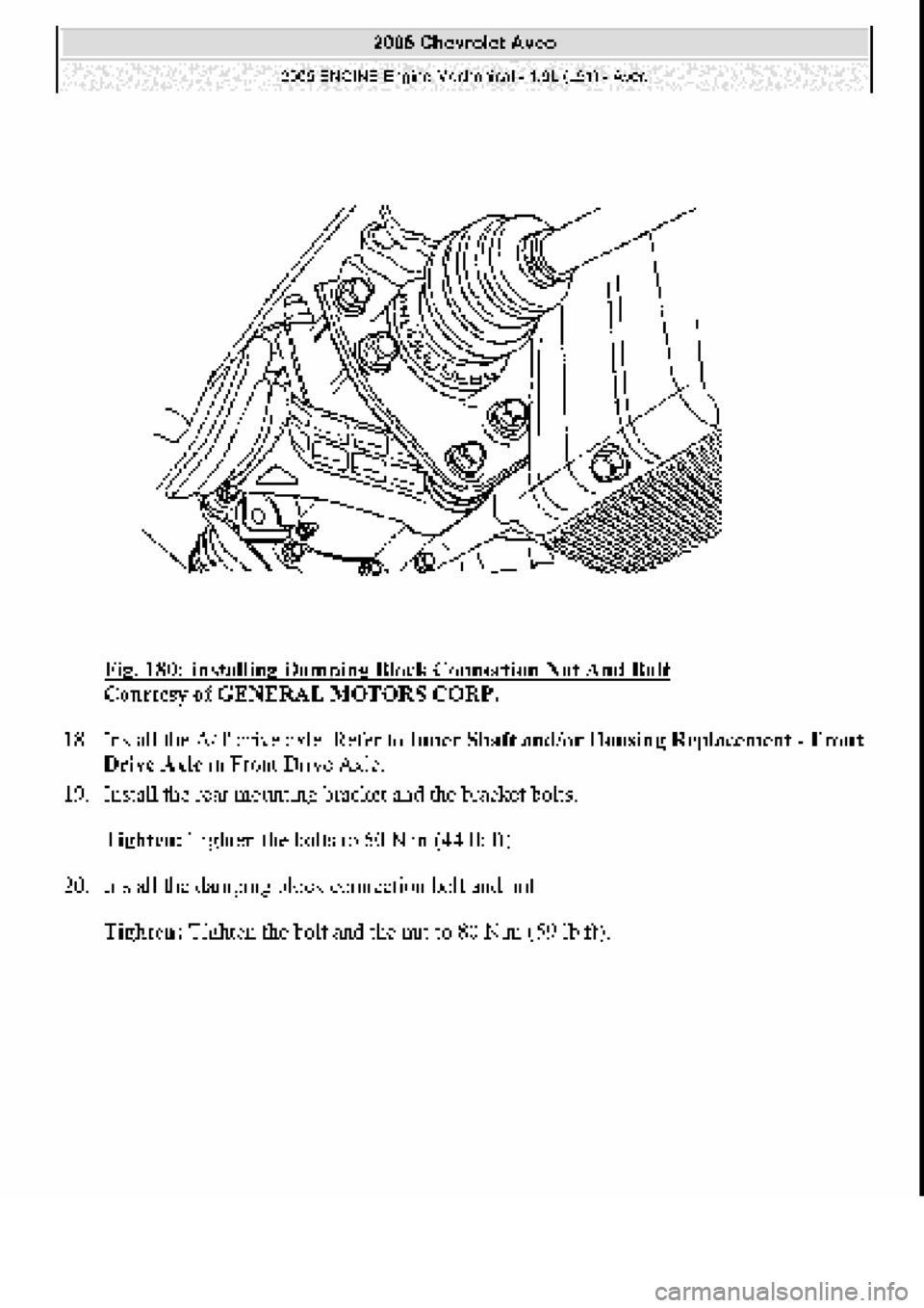 CHEVROLET AVEO 2002  Service Repair Manual 