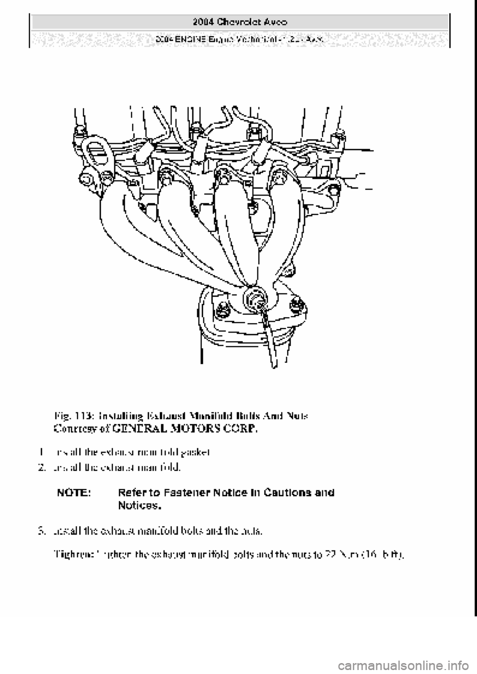 CHEVROLET AVEO 2002  Service Repair Manual 