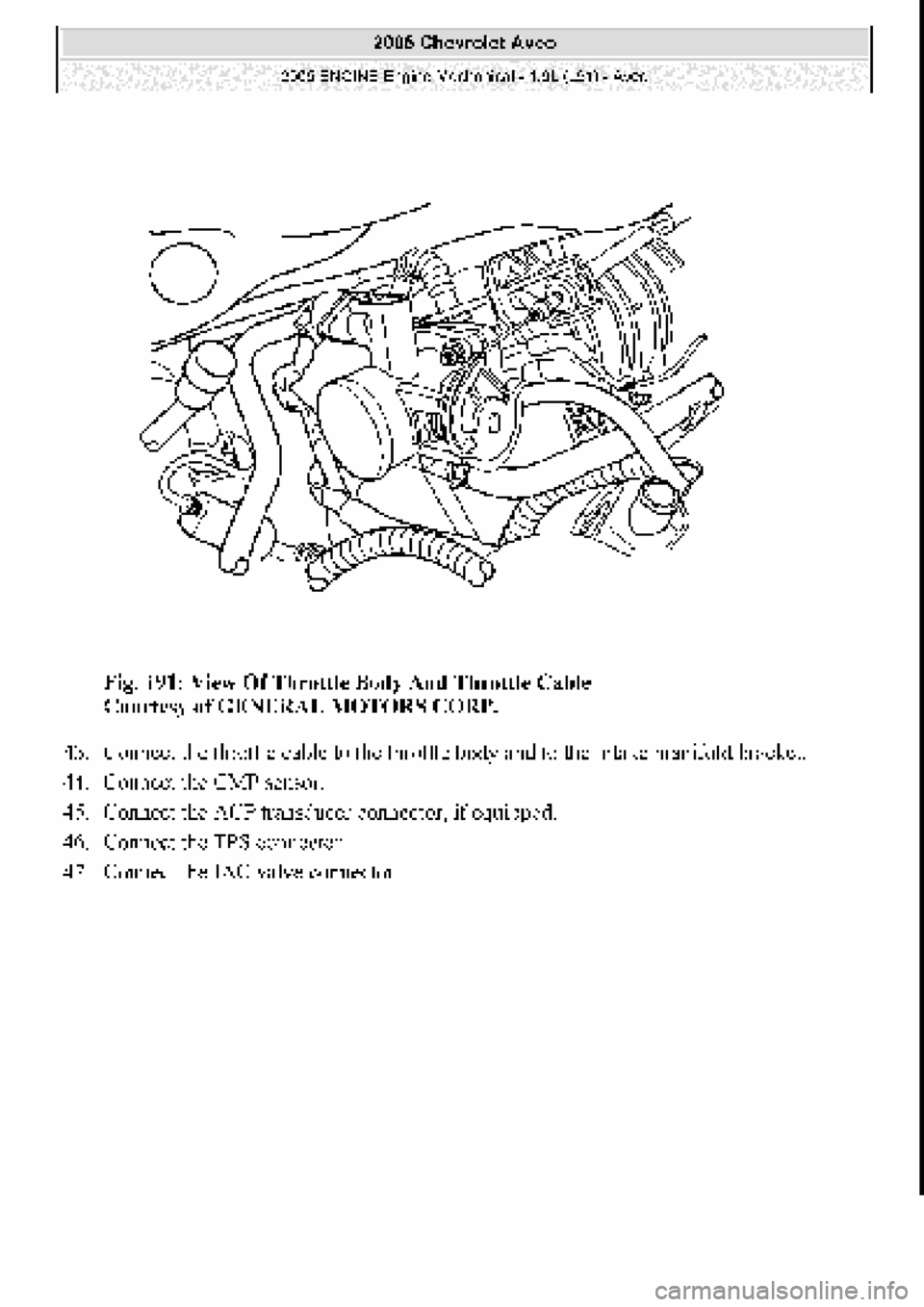 CHEVROLET AVEO 2002  Service Repair Manual 