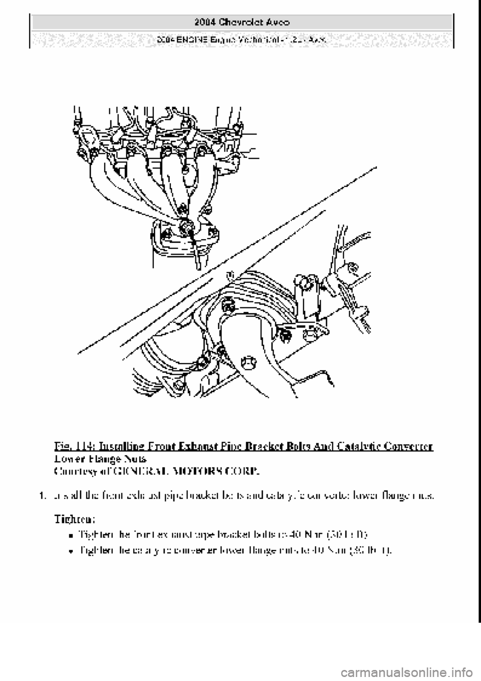 CHEVROLET AVEO 2002  Service Repair Manual 