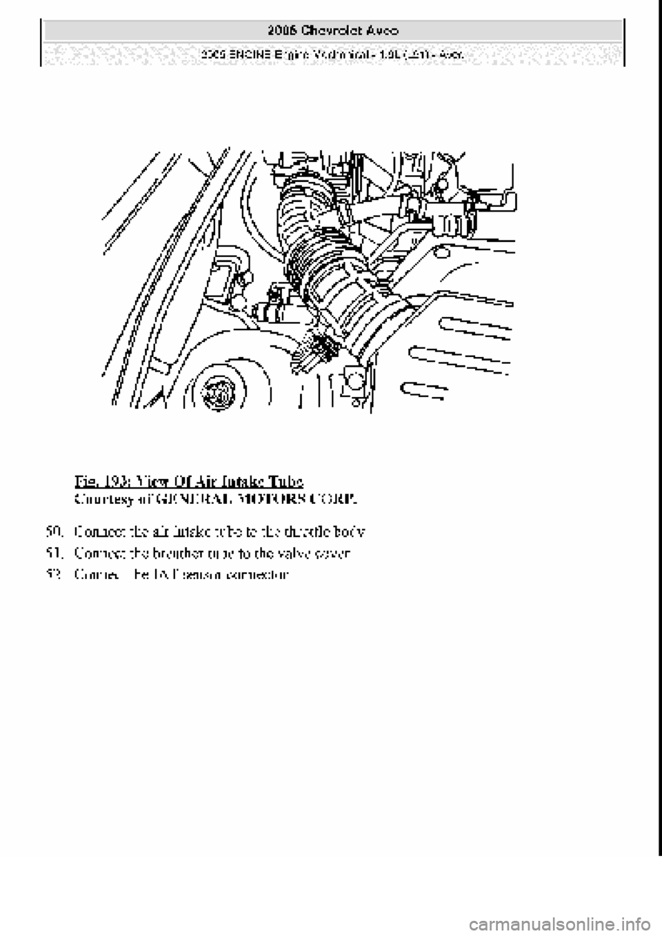 CHEVROLET AVEO 2002  Service Repair Manual 