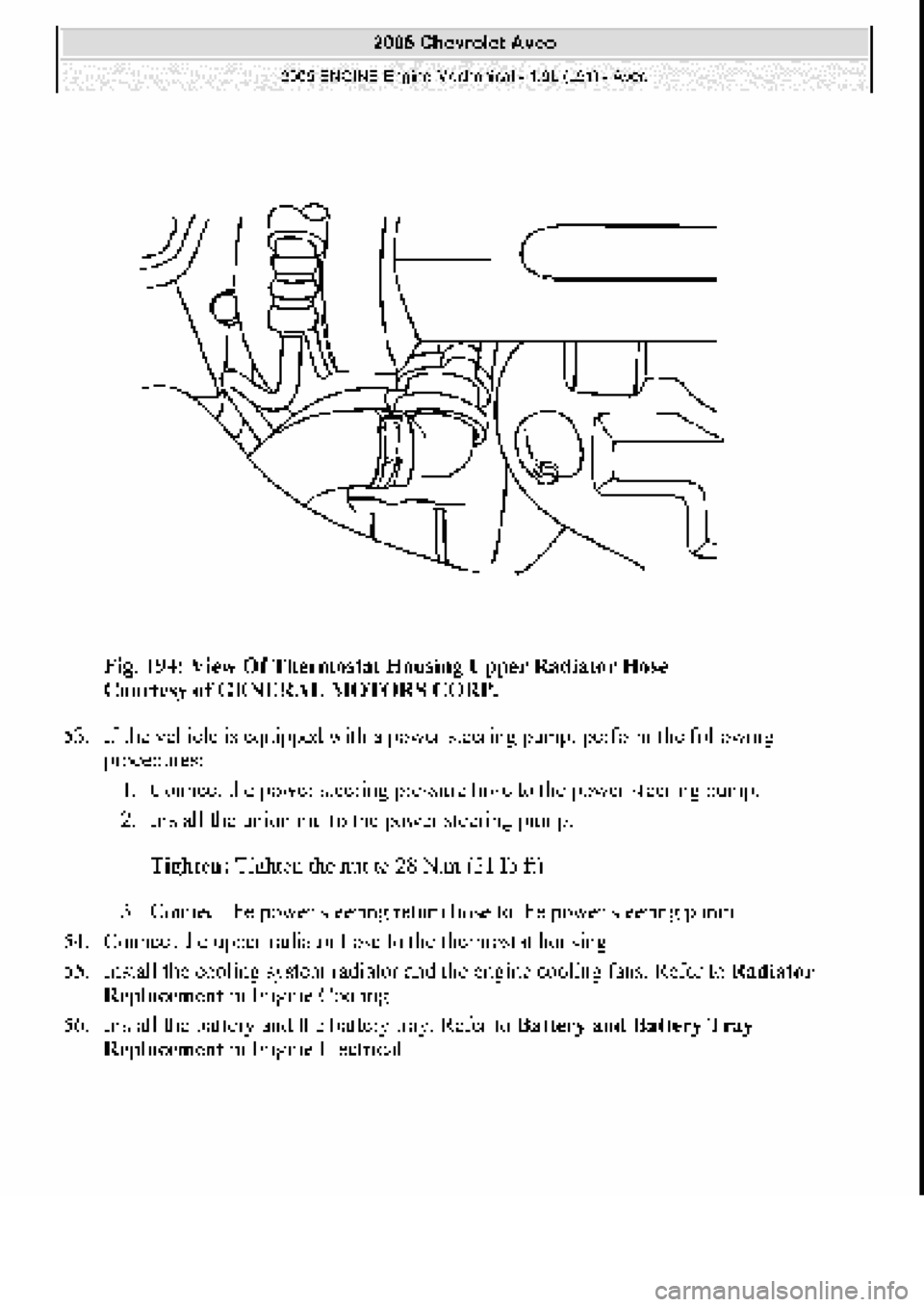 CHEVROLET AVEO 2002  Service Repair Manual 