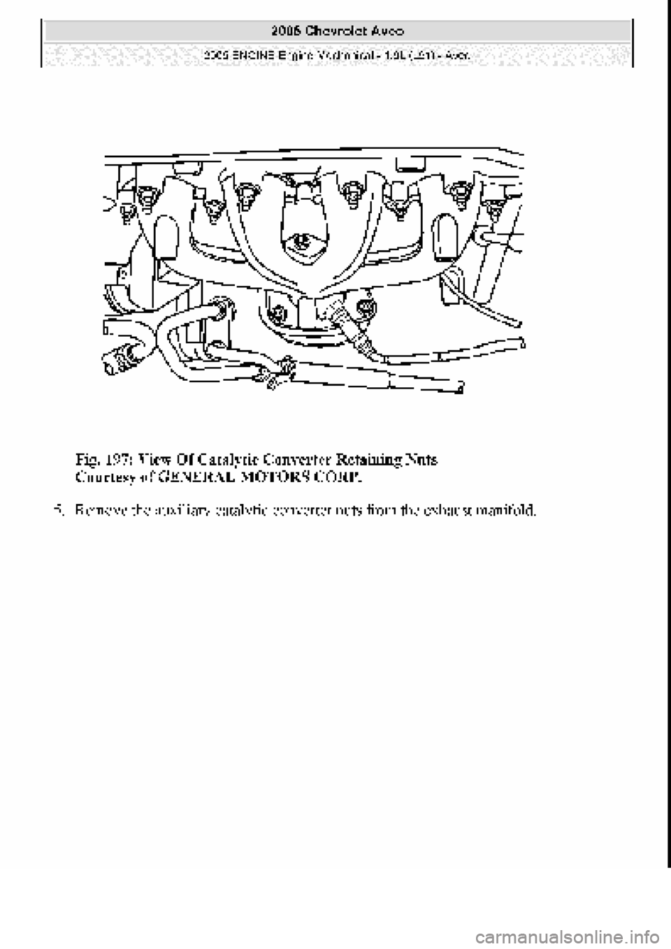 CHEVROLET AVEO 2002  Service Repair Manual 