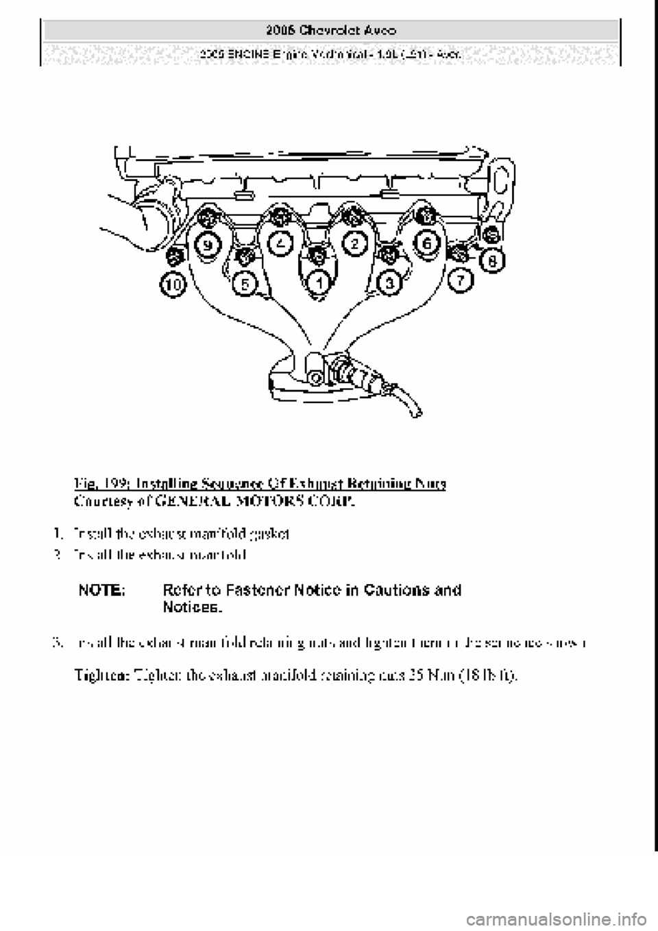 CHEVROLET AVEO 2002  Service Repair Manual 